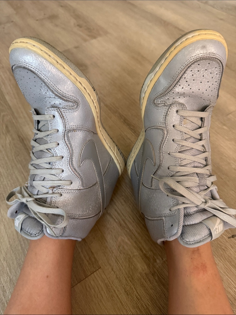 Nike Women's High Top Wedge Sneakers size 7.5 - Picture 7 of 9